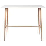 NNEVL 5 Piece Bar Set White and Black
