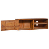 NNEVL Wall-mounted TV Cabinet 180x30x30 cm Solid Teak Wood