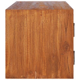 NNEVL Wall-mounted TV Cabinet 180x30x30 cm Solid Teak Wood