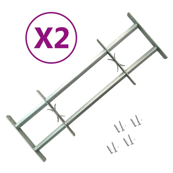 NNEVL Adjustable Security Grilles for Windows 2 pcs 700-1050 mm