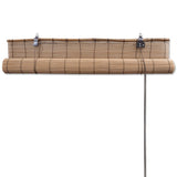 NNEVL Bamboo Roller Blinds 2 pcs 100 x 160 cm Brown