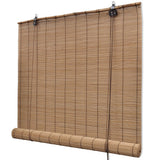 NNEVL Bamboo Roller Blinds 2 pcs 150 x 220 cm Brown
