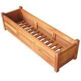 NNEVL Garden Raised Beds 2 pcs Acacia Wood 100x30x25 cm