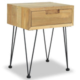 NNEVL Bedside Cabinets 2 pcs 40x30x50 cm Solid Teak