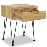 NNEVL Bedside Cabinets 2 pcs 40x30x50 cm Solid Teak