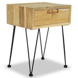 NNEVL Bedside Cabinets 2 pcs 40x30x50 cm Solid Teak