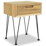 NNEVL Bedside Cabinets 2 pcs 40x30x50 cm Solid Teak