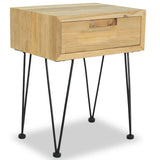 NNEVL Bedside Cabinets 2 pcs 40x30x50 cm Solid Teak