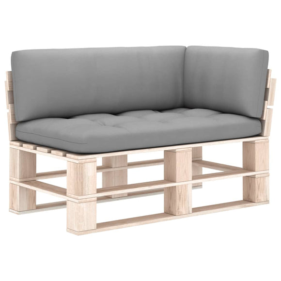 NNEVL Pallet Sofa Cushions 3 pcs Grey