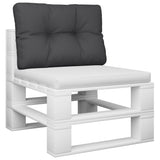 NNEVL Pallet Cushion Black 60x40x12 cm Fabric