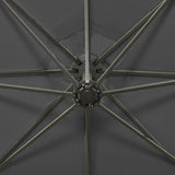 NNEVL Cantilever Umbrella with Pole and LED Lights Anthracite 300 cm