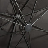 NNEVL Cantilever Umbrella with Pole and LED Lights Anthracite 300 cm
