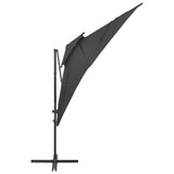NNEVL Cantilever Umbrella with Double Top Anthracite 250x250 cm