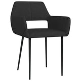 NNEVL Dining Chairs 4 pcs Black Fabric