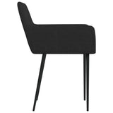NNEVL Dining Chairs 4 pcs Black Fabric