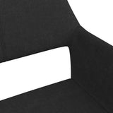 NNEVL Dining Chairs 4 pcs Black Fabric