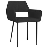 NNEVL Dining Chairs 6 pcs Black Fabric