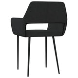 NNEVL Dining Chairs 6 pcs Black Fabric