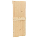 NNEVL Sliding Door with Hardware Set 80x210 cm Solid Pine Wood