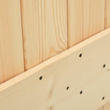 NNEVL Sliding Door with Hardware Set 80x210 cm Solid Pine Wood