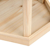 NNEVL Bird Feeder Octagon Solid Firwood 33x30 cm