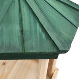 NNEVL Standing Bird Feeder Solid Firwood 33x106 cm