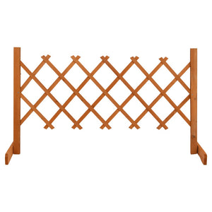 NNEVL Garden Trellis Fence Orange 120x60 cm Solid Firwood