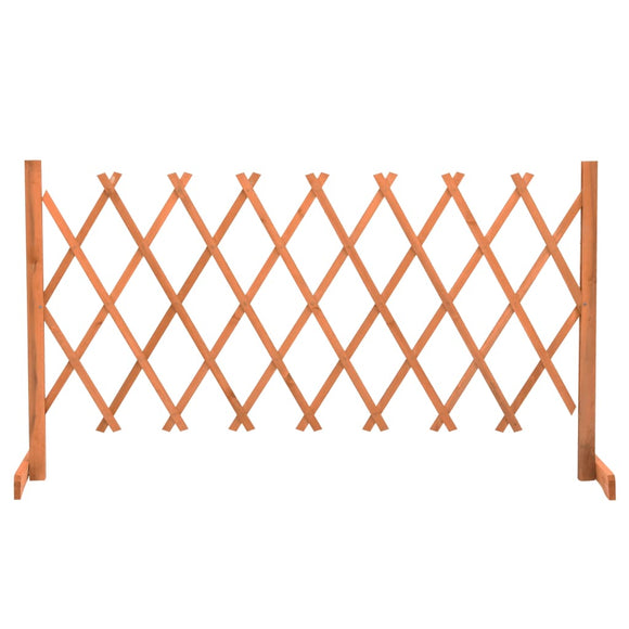 NNEVL Garden Trellis Fence Orange 150x80 cm Solid Firwood