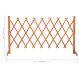 NNEVL Garden Trellis Fence Orange 150x80 cm Solid Firwood