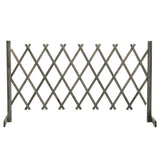 NNEVL Garden Trellis Fence Grey 150x80 cm Solid Firwood