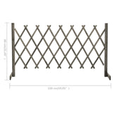 NNEVL Garden Trellis Fence Grey 150x80 cm Solid Firwood