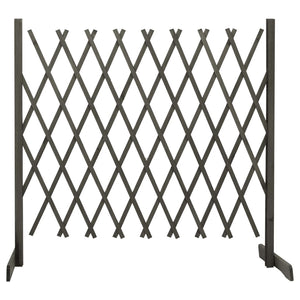 NNEVL Garden Trellis Fence Grey 180x100 cm Solid Firwood