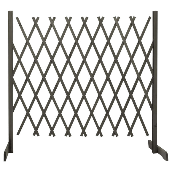 NNEVL Garden Trellis Fence Grey 180x100 cm Solid Firwood