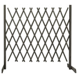 NNEVL Garden Trellis Fence Grey 180x100 cm Solid Firwood