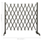 NNEVL Garden Trellis Fence Grey 180x100 cm Solid Firwood