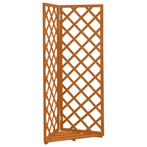 NNEVL Corner Trellis Orange 50x50x145 cm Solid Firwood