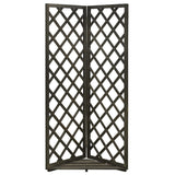 NNEVL Corner Trellis Grey 50x50x145 cm Solid Firwood