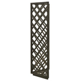 NNEVL Corner Trellis Grey 50x50x145 cm Solid Firwood