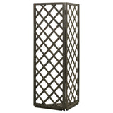 NNEVL Corner Trellis Grey 50x50x145 cm Solid Firwood