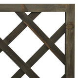 NNEVL Corner Trellis Grey 50x50x145 cm Solid Firwood