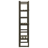NNEVL Plant Stand with Trellis Grey 60x30x140 cm Solid Firwood