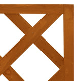 NNEVL Corner Trellis Planter Orange 40x40x150 cm Solid Firwood