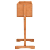 NNEVL Garden Trellis Planter Orange 45x30x74 cm Solid Firwood