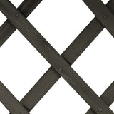 NNEVL Garden Trellis Planter Grey 45x30x74 cm Solid Firwood