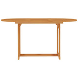 NNEVL Garden Table Anthracite 126x76x72 cm Plastic