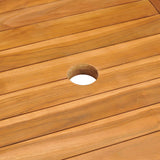 NNEVL Garden Table Anthracite 126x76x72 cm Plastic