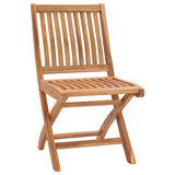 NNEVL Folding Garden Chairs 2 pcs Solid Teak Wood