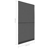 NNEVL Hinged Insect Screen for Doors Anthracite 120x240 cm