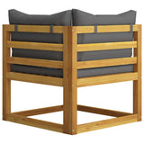 NNEVL 12 Piece Garden Lounge Set with Cushion Solid Acacia Wood