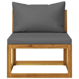 NNEVL 12 Piece Garden Lounge Set with Cushion Solid Acacia Wood